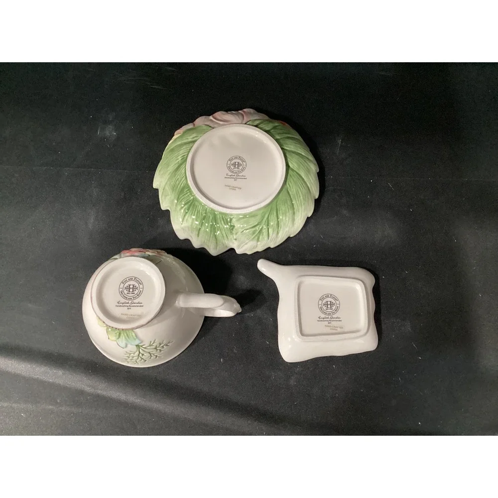 Fitz & Floyd Butterfly Tea Set, English Garden Collection, Replacement Tableware